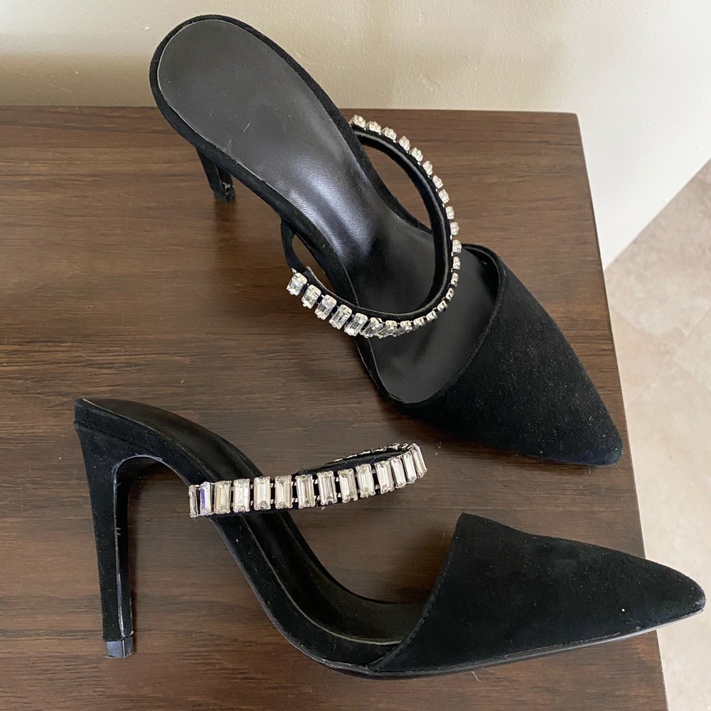 REVOLVE LPA Suede with Jewels Heel - Picture 2 of 4